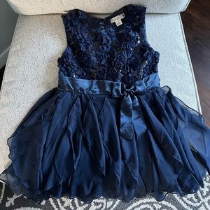Cute girls navy dress.